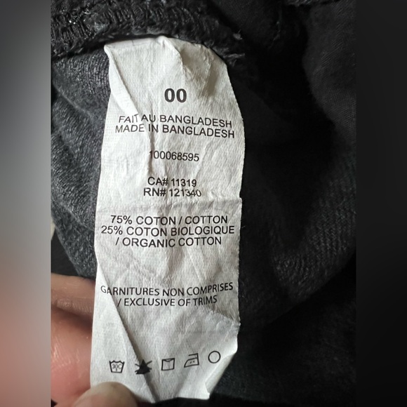 Garage Street Wide Leg Jean - Black Destructed size 00 - Picture 10 of 13